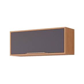 Armário De Geladeira Para Cozinha Esplendida Adeira Com 1 Portas Basculante 80cm Freijó Titanium