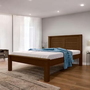 Cama Casal Confortável e Moderna Milena Malbec