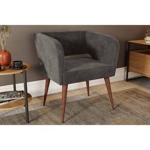 Poltrona Casal Antara Carvalho-suede Cinza - Kappesberg