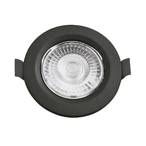 Spot De Led Embutir Slim Mr16 Redondo 6w Preto Bivolt Blumenau 4100k Neutro