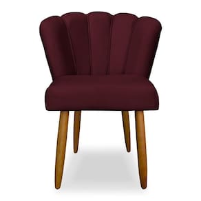 Cadeira Flor De Luxo Para Mesa De Jantar - Balaqui Decor Cor:bordo Bordo