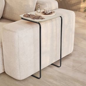 Mesa Lateral Ultraflex - Lf 5011 68x40x33 Cm Off White/Preto