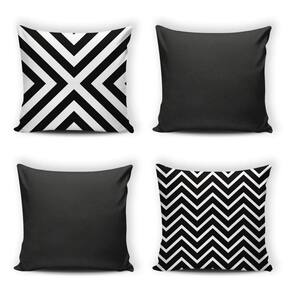 Kit 4 Capas De Almofada Modern Print 42 Cm X 42 Cm - 068
