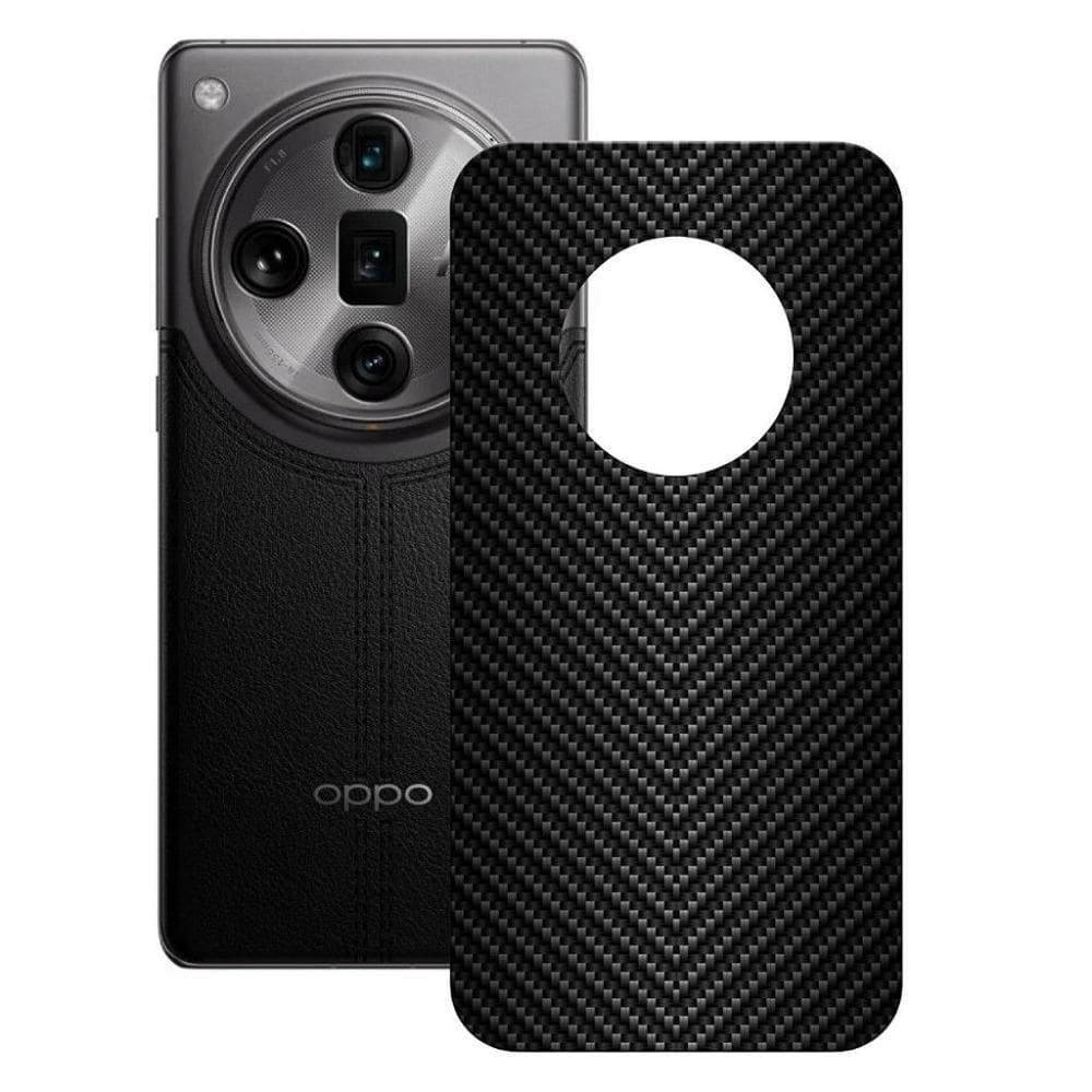 Película Para Oppo Find X7 Ultra - Traseira De Fibra De Carbono Preta - Gshield