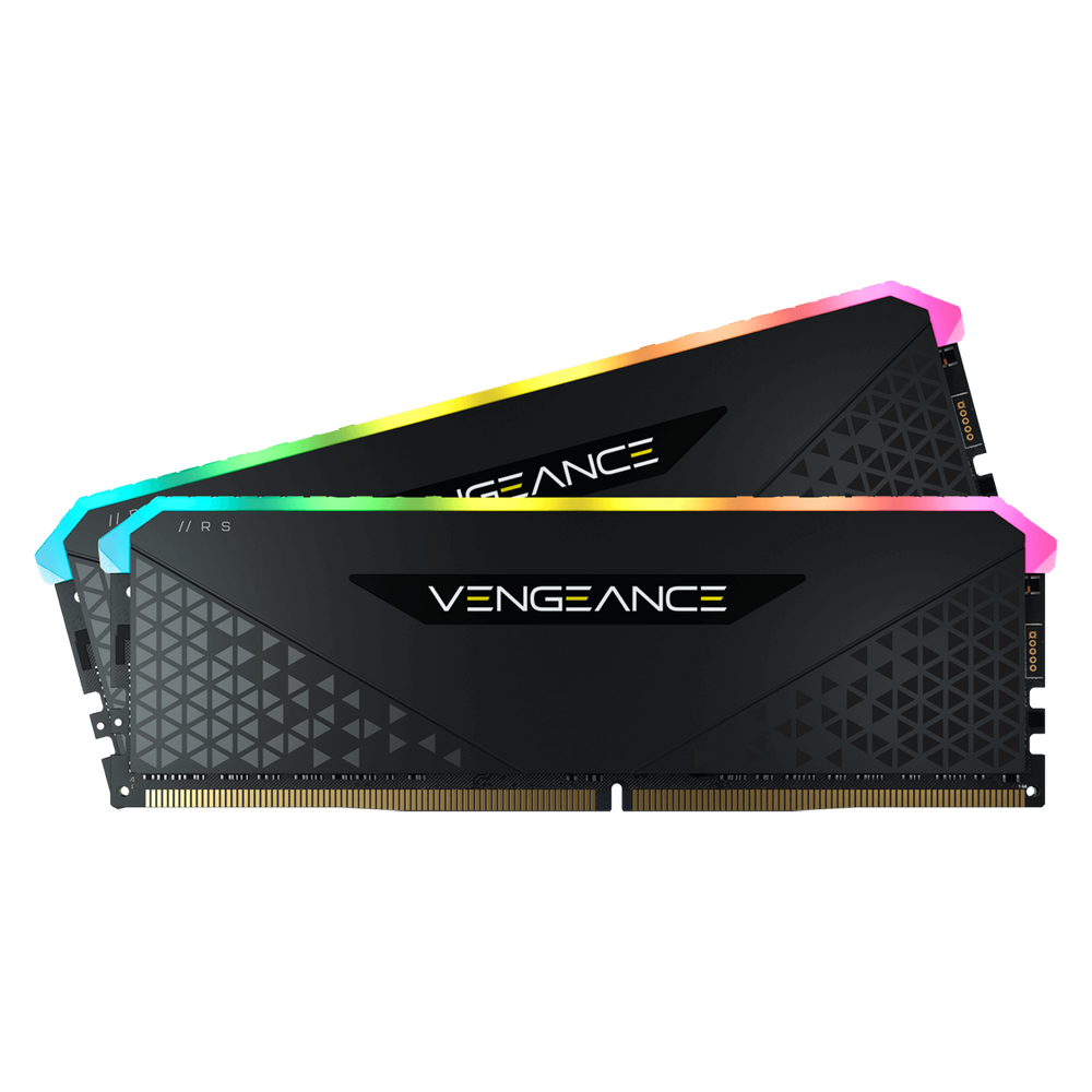 Memória Ram Vengeance Rgb Rs Color Preto 16gb 2 Corsair Cmg16gx4m2d3600c18