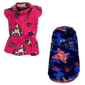 Kit 2 Roupas De Inverno Cães E Gato Vestido E Capa Gg - 003