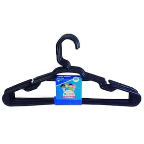 Cabide Infantil 5 Peças  Preto Reforçado 28X14Cm Trioplast