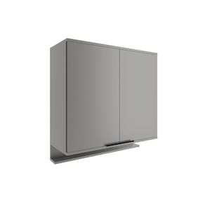 Armário De Cozinha Modulado Alpha 2502 Com 2 Portas 80cm Cinza