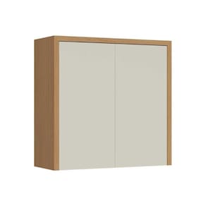 Armário De Cozinha Modulado Condessa Com 2 Portas 80cm Carvalho Cinza