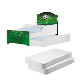 Mini Cama Infantil Com Auxiliar Pop Arena Futebol Com Colchão