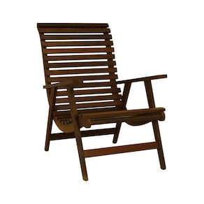 Poltrona Summer Madeira Imbuia Maciça Assento E Encosto Ripado Stain Imbuia