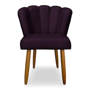 Cadeira Para Mesa De Jantar Veludo Reforçada Balaqui Decor Roxa