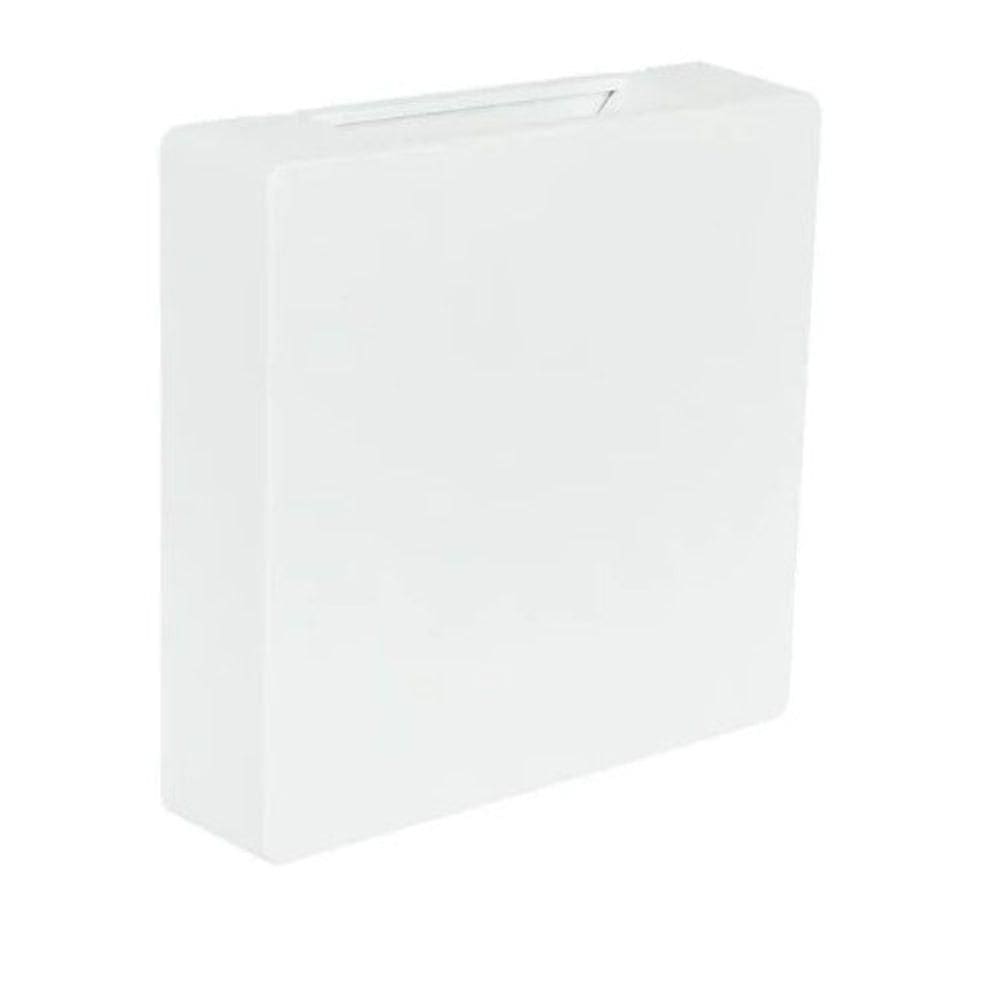 Arandela Clean Branco Quadrado 3w 3000k Abs 2fachos Blumenau