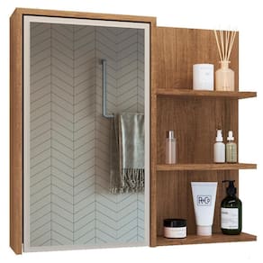 Armário Espelheira 70 Cm 1 Porta 3 Nichos Es2001 Mell Arenas Faem Mell Arenas
