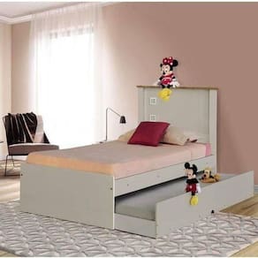 Cama Bibox Solt. Barcelona Off White e Nature C- Auxiliar Tebarrot
