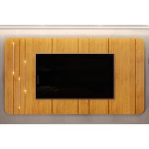 Home P- Tv Até 75 Polegadas Celine 100% Mdf C- Led 241x132cm Cedro - Dj Móveis