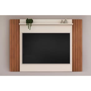 Home P- Tv Até 55 Pol Trend Ripado Extensível 108x150cm Freijó-off White - Dj Móveis