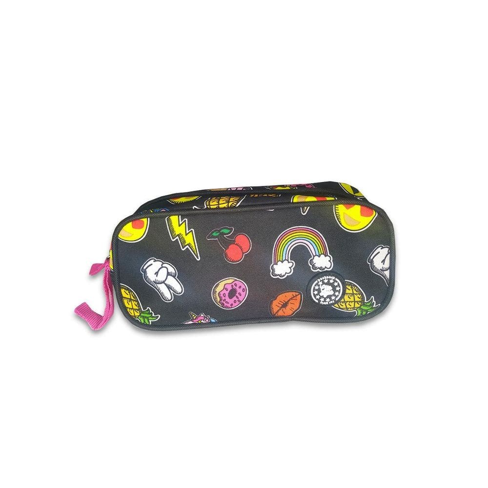 Estojo Escolar Duplo Good Vibes Styler Infantil Cor Preto