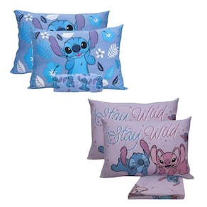 Kit 2 Jogos Cama Stitch Casal C/ Elástico Oficial Disney