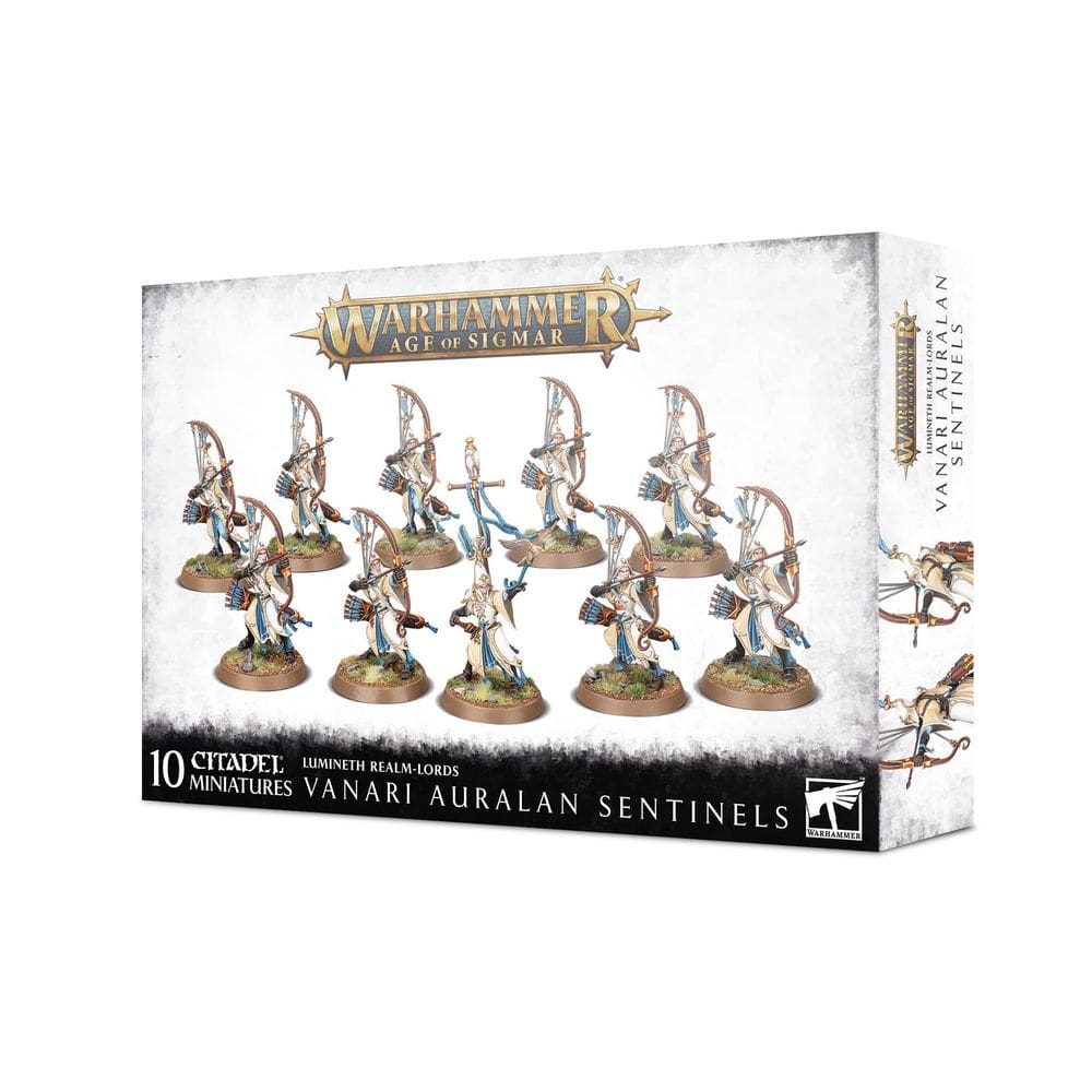 Workshop de jogos em miniaturas Warhammer Age of Sigmar Lumineth Realm-Lords Vanari Auralan Sentinels