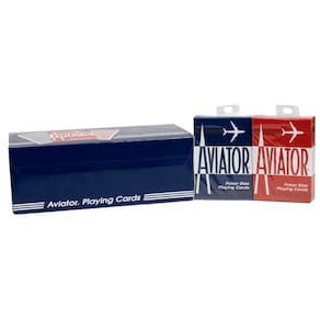 Cartões de baralho Aviator Standard Index 12 Pack Red