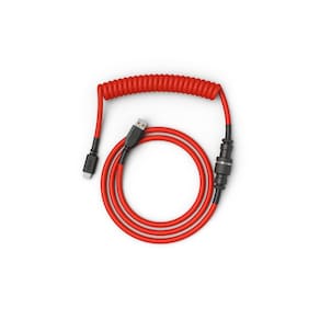 Cabo de teclado enrolado Glorious USB C Artisan Braided Red