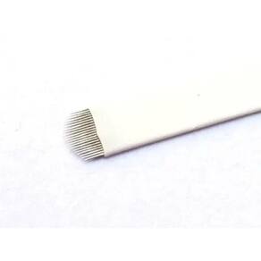 10 Lâminas Tebori 18U Flex Nano 0.20Mm Microblanding Tattoo