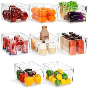Caixas de armazenamento de plástico Sorbus Large para organização de cozinhas