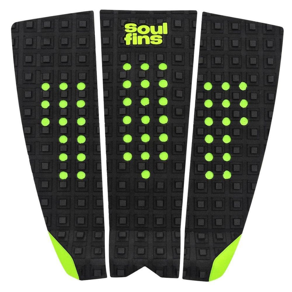 Deck Surf Antiderrapante - Soul Fins Square Preto/Verde 42