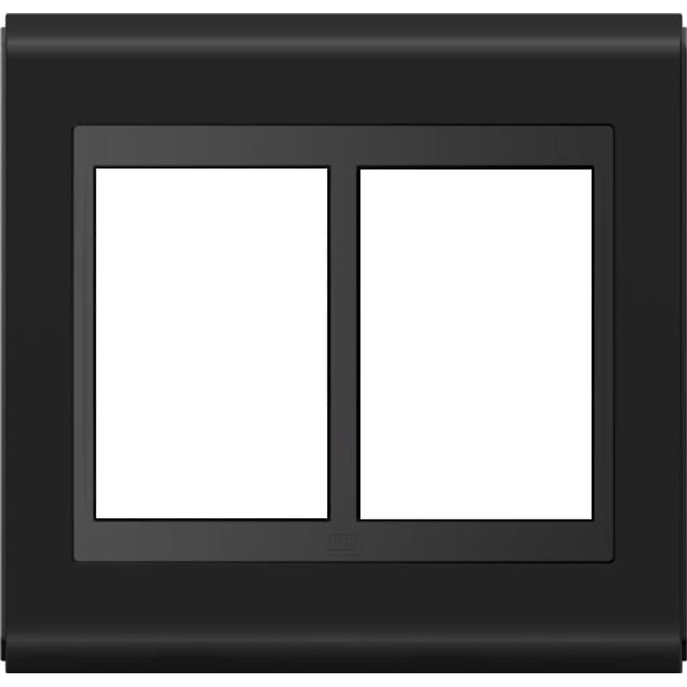 Placa 4X4 Para Interruptor Ou Tomada 6 Posições Preto