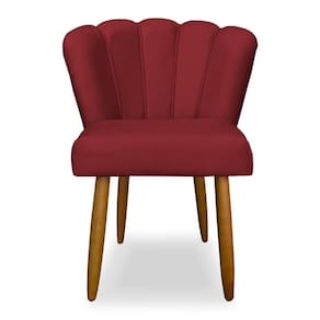 Cadeira De Jantar Flor Confortável Reforçada Balaqui Decor Vermelho