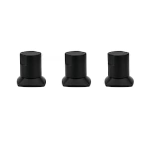 Kit 03 Und Acabamento De Registro Preto Encaixe Padrão Deca Docol 1.2 E 3.4 Docol
