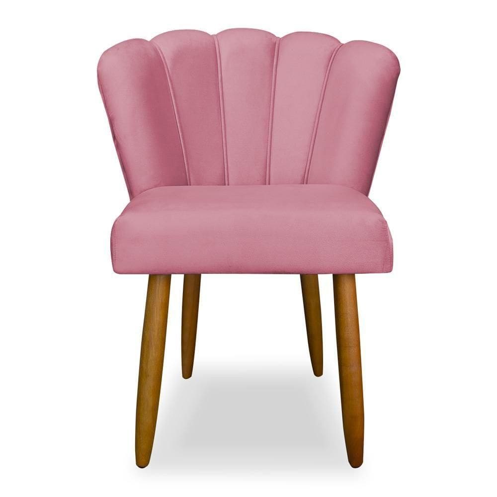 Cadeira Flor De Luxo Para Mesa De Jantar - Balaqui Decor Cor:rosa Rosa