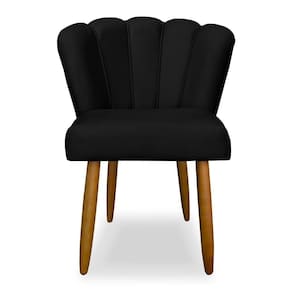 Cadeira De Jantar Flor Confortável Reforçada Balaqui Decor Preto