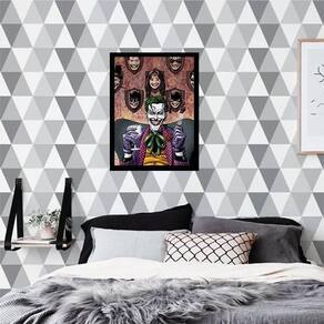 Quadro Decorativo Ilustração Coringa no Sofá