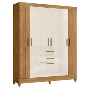 Guarda Roupa Solteiro Malta 7 Portas e 2 Gavetas - Moval