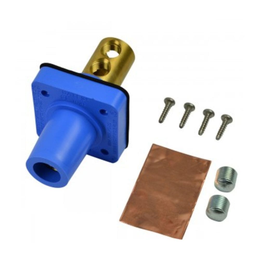 Conector Cam Lock Femea Painel Azul