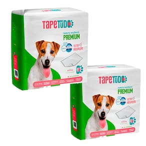 Kit 2Un. Tapete Higiênico Tapetudo Cães 60X55Cm 7 Unidades