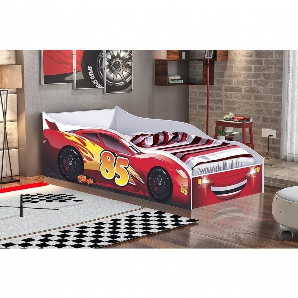 Cama Carro Infantil Red Com Colchão Gabrielli