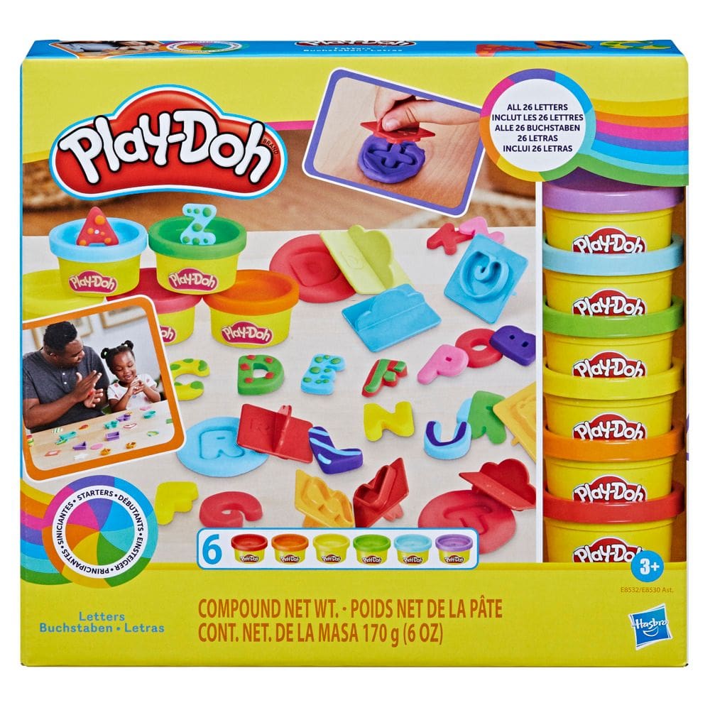 Conjunto Massinha Play Doh Letras