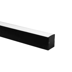 Perfil De Sobrepor Para Fita Led Blumenau Line Easy 35mm Com 2 Metros Preto Fosco