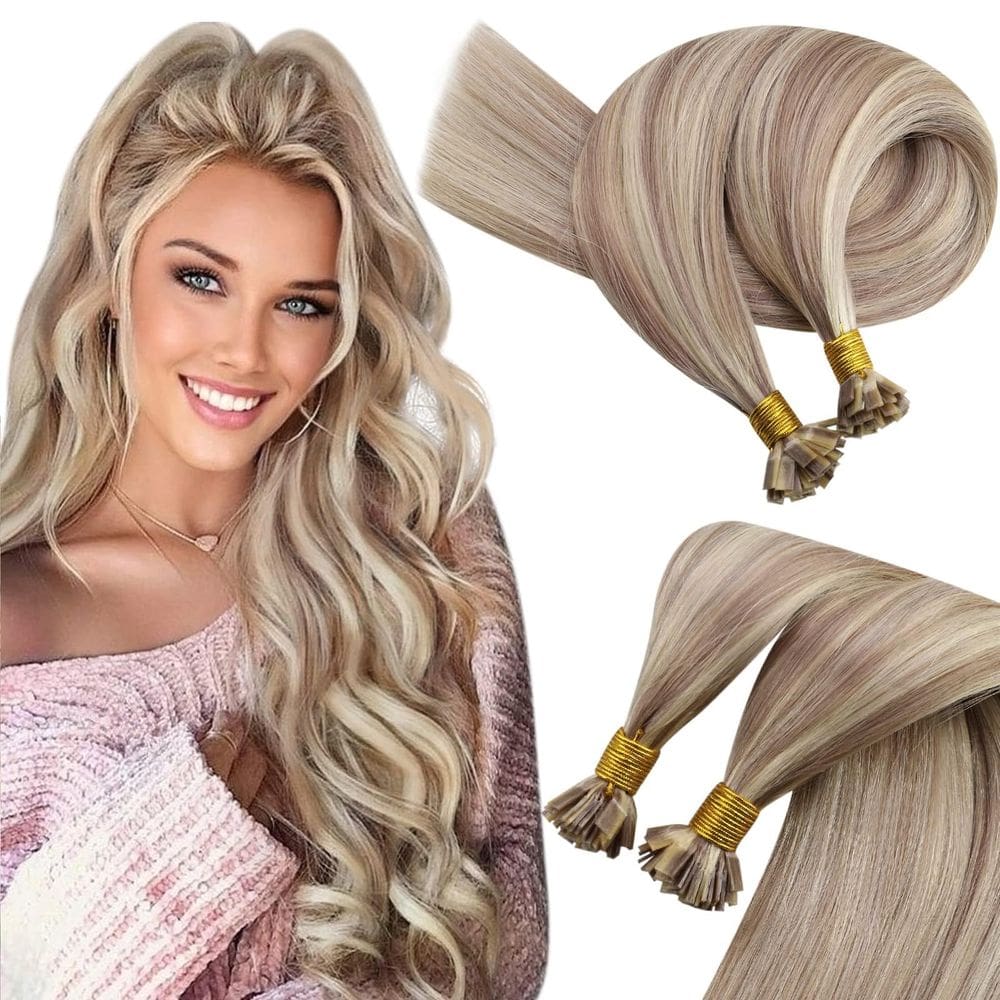 Extensões de cabelo humano de ponta plana Sunny Hair 50g 45cm
