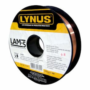 Arame Solda MIG 5kg 0,8 mm AWS ER70S-6 LAM-5 Lynus