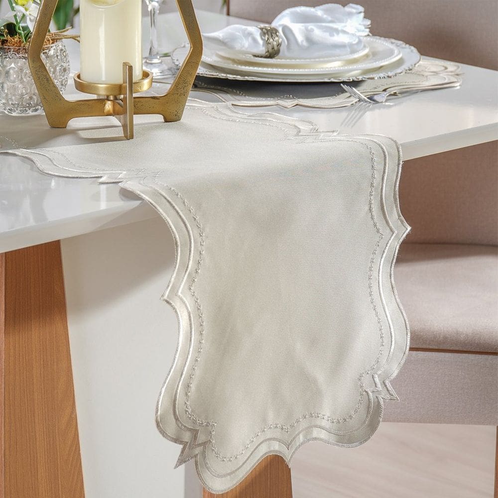 Trilho de Mesa Bordare Bordado 40x150cm