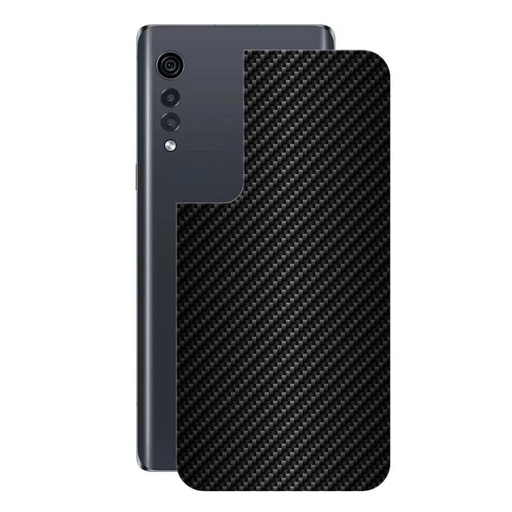 Película Para Lg Velvet - Traseira De Fibra De Carbono Preta - Gshield