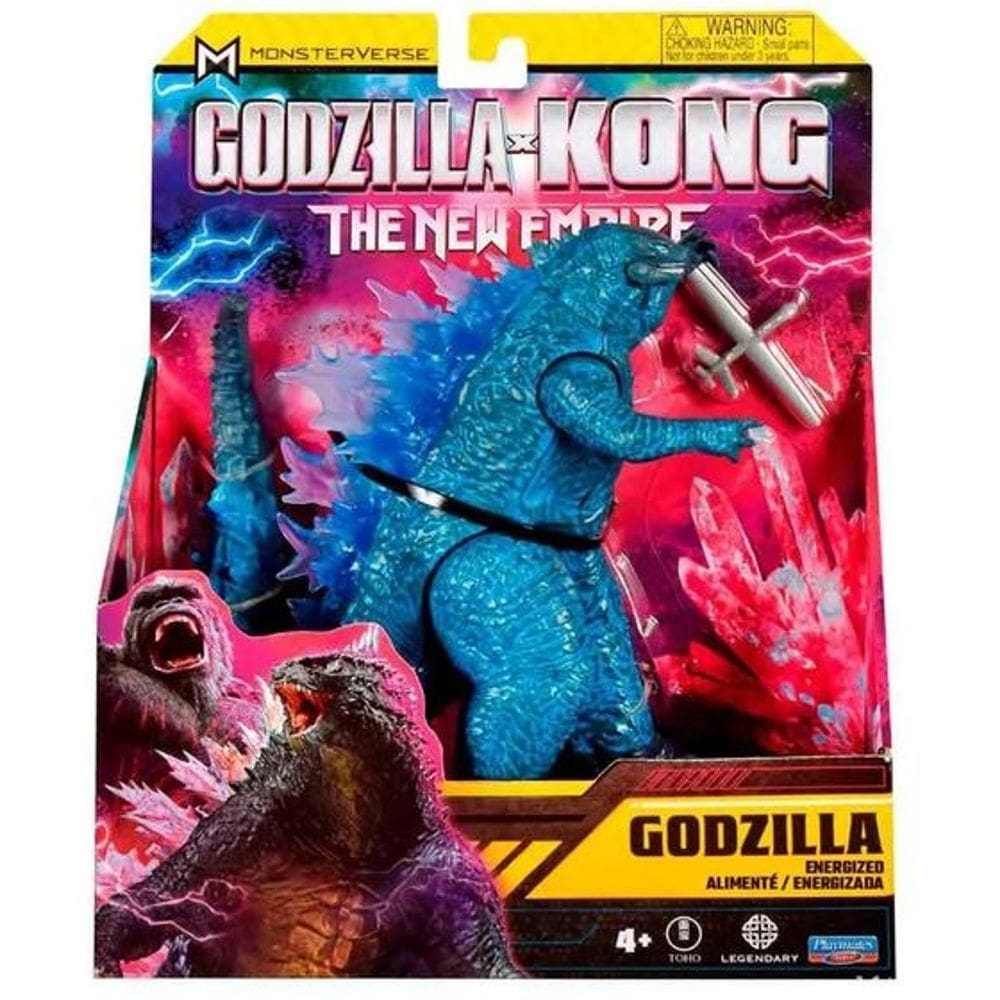 Godzilla Vs Kong Novo Império – Boneco Articulado 15 Cm Godzilla Energizado com Drone – Sunny