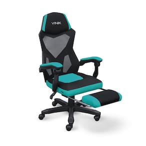 Cadeira Gamer Escritório Com Inclinação Preto Com Verde