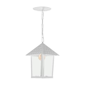Lustre Pendente Blumenau Colonial Quadrado Vidro Liso E27 Bivolt Branco