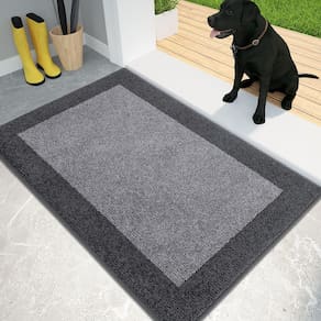 Capacho PURRUGS Dirt Trapper 50x80cm cinza claro e cinza