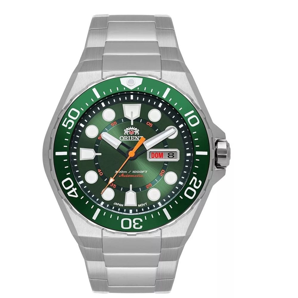 Relógio Orient Masculino Automático Verde Diver F49ss036-e1sx